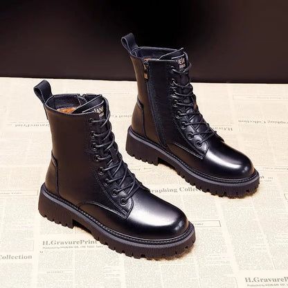 LENI | BLACK LEATHER BOOTS